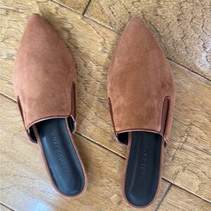 Jenni Kayne NEW Suede Mules Saddle Size 37